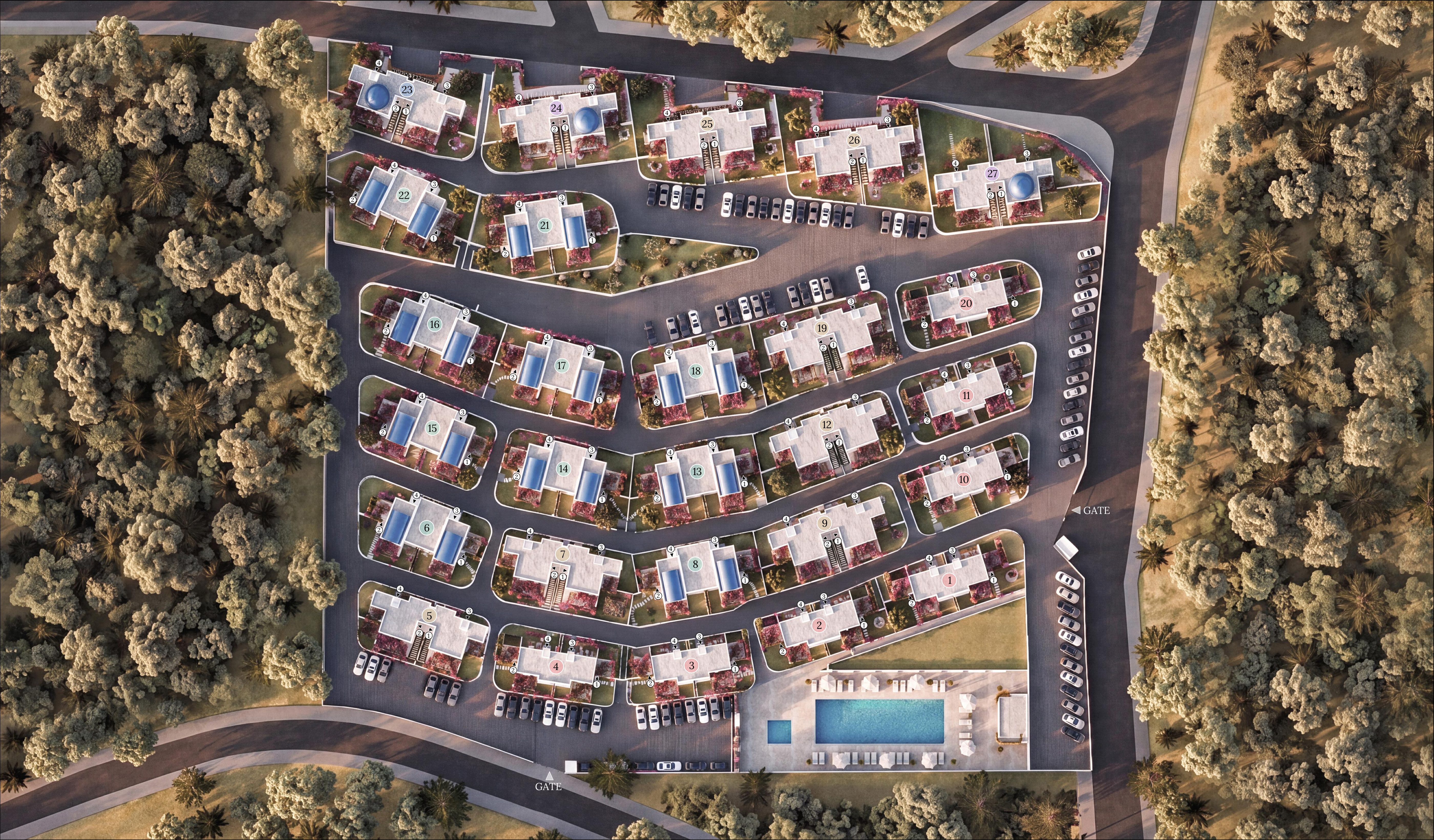Boho Gümüşlük vaziyet planı